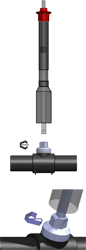 Телескопический удлинитель для крана шарового ПЭ ELGEF Plus d20-d75 мм. Руководство по монтажу